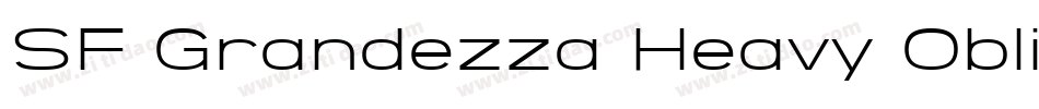 SF Grandezza Heavy Oblique字体转换